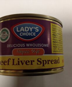 Lady’s Choice Filipino Style beef Liver Spread 165g Lady’s Choice Filipino Style beef Liver Spread 165g
