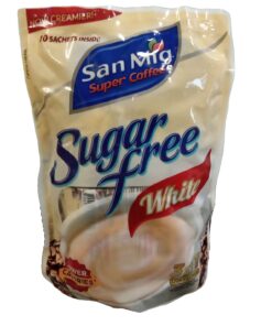 San Mig Super Coffee | Sugar free White | 3 in 1 mix 10pcs x 10g