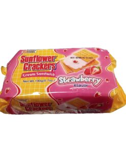 Sunflower Crackers I Cream Sandwich Strawberry flavor 190g