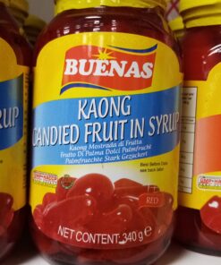 Buenas | Kaong Candied fruit | Red 340g