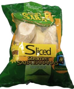 Golden Saba | Sliced Steamed Saba Bananas | 454g