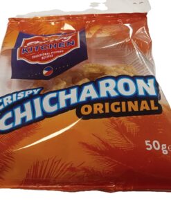 Pinoy Kitchen Salted Pork Rind  Crispy  chicharon orig 50g